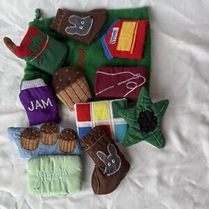 Montessori Soft Felt Finger Puppet Set Storytime Pretend Play w/ Bag
